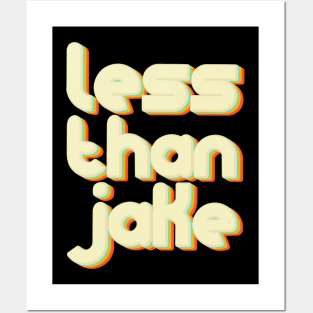 vintage color less than jake Posters and Art